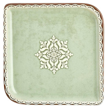 Тарелка квадратная By Bone Rome TN-RM-AR-30-KR 23х23 см