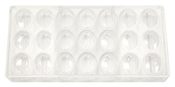Форма для шоколада P.L. Proff Cuisine 73038019 "Овал" 21 ячейка