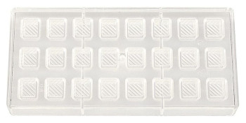 Форма для шоколада P.L. Proff Cuisine 73038007 "Квадрат" 24 ячейки