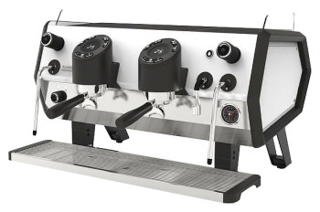 Кофемашина Sanremo D8 2GR Cold Touch, экономайзер, черная, белая