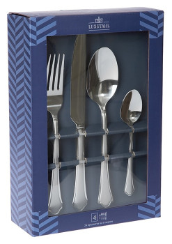 Набор столовых приборов Luxstahl Lotus 24 шт. на 6 персон