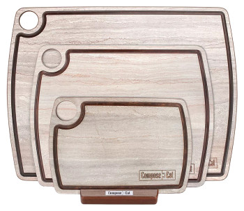 Набор разделочных досок ComposeEat NRD30406KL6 3шт., травертин капучино
