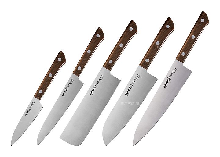 Набор кухонных ножей Samura Harakiri SHR-0250WO/K