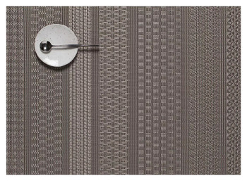 Салфетка сервировочная CHILEWICH Topaz 100409-002 36х48 см (винил) прямоугольная серебристо-серая