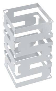 Подставка-куб фуршетная Luxstahl 150х150х255 мм серебро