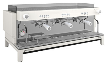 Кофемашина Crem EX3 3GR Control TA белая, высокие группы, подсветка бариста