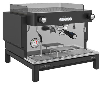 Кофемашина Crem EX3 Mini 1GR Control TA черная, высокая группа, подсветка бариста