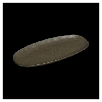 Блюдо овальное Corone Sacramento HS169608 10" 275х120 мм (фарфор) серо-зеленое