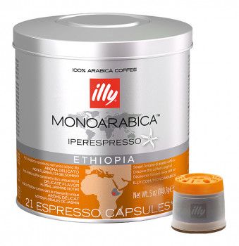 Кофе молотый в капсулах illy ipso home моноарабика Эфиопия (средняя обжарка)