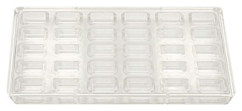 Форма для шоколада P.L. Proff Cuisine 73024145 "Прямоугольник" 30 ячеек