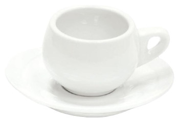 Кофейная пара P.L. Proff Cuisine CS10816WD / CS0241 "Данези" 70 мл (фарфор) белая