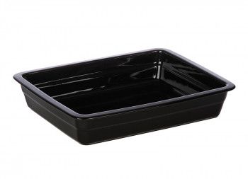 Гастроемкость керамическая «Corone» GN 1/2 326х265х60 мм черная [LQ-QK15029-K]