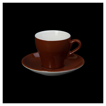 Кофейная пара Corone Gusto 389/389 190 мл (фарфор) коричневая