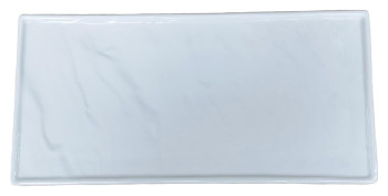 Блюдо сервировочное P.L. Proff Cuisine F2935-10 25х12х1,3 см (фарфор) прямоугольное рельефное белое