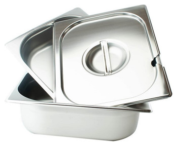 Набор гастроемкостей Foodatlas с крышками под ложку GN 1/2-40, 65, 100