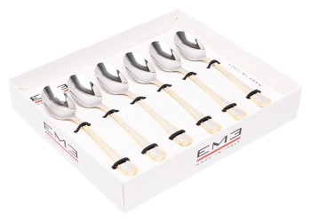 Набор кофейных ложек EME Luigi XVI Gold Decor C09XVI/OR 6 шт.