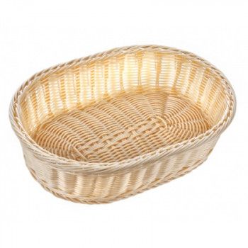 Корзинка пластиковая 380х265х95 мм бежевая [Beige 4025]