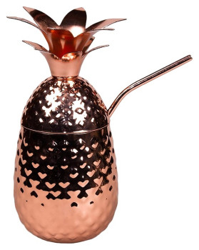 Стакан для коктейля P.L. Proff Cuisine "Ананас" 493 мл (нерж. сталь) медный