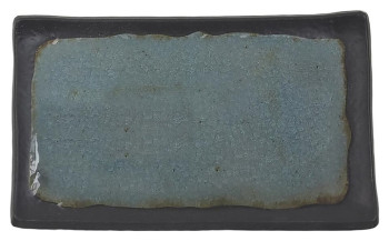 Блюдо сервировочное P.L. Proff Cuisine JW55310 Turquoise black 26х16,2х2 см (меламин) прямоугольное