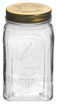 Банка Pasabahce Homemade 80385/b 1000 мл с крышкой (стекло / металл)