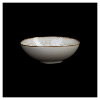 Салатник овальный Corone Alveare HS179463 7,75" 200х150 мм 900 мл (фарфор) бежевый