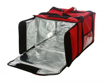 Термосумка на 5-6 пицц 420х420х300 мм фольгированная большая