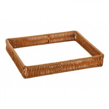 Рамка пластиковая под гастроемкость GN1/2 310х250х50 мм коричневая [Beige ST-006]