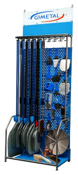 Стенд для инвентаря для пиццы GiMetal ES1 100х60х271 см
