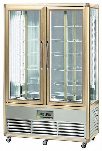 Шкаф-витрина кондитерский Apach AVP700R snelle бронза