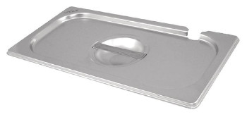 Крышка для гастроемкости Foodatlas GN-1/1 (530х325 мм) с отверстием для ложки, нерж. сталь