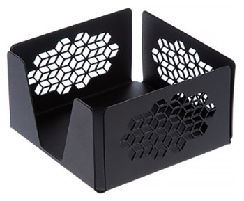 Салфетница Luxstahl Ажурная 130х130х70 мм черная