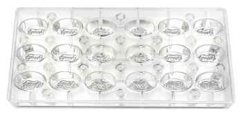 Форма для шоколада на магнитах P.L. Proff Cuisine 73038052 "Овал" 18 ячеек