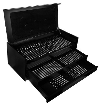 Набор столовых приборов CUTIPOL Line L.72 72 шт. на 12 персон, зеркальная сталь