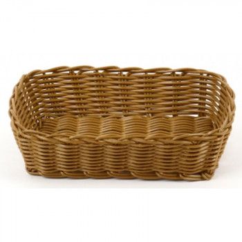 Корзинка пластиковая 245х165 мм коричневая [KT3054]