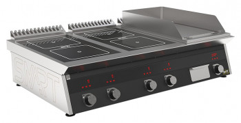 Плита индукционная комбинированная SMART INDUCTION K96-3KRB (с грилем)
