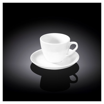 Чашка кофейная с блюдцем Wilmax WL‑993173/AB