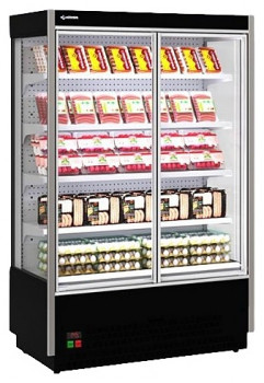 Горка холодильная CRYSPI SOLO L9 DG 1250 (без боковин и выпаривателя)