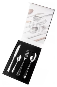 Набор столовых приборов CRISTEMA PEP-7200-24L 24 шт. на 6 персон, зеркальная полировка