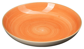 Тарелка глубокая Corone Natura HL943350D без бортов 205 мм коралловая