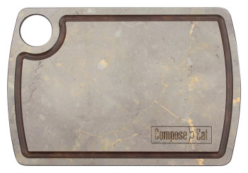 Доска разделочная ComposeEat DRJ22153118OA6 22х15 см, мрамор итальянский серый