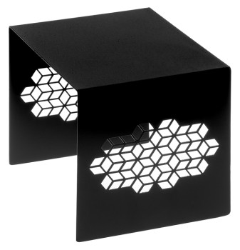 Подставка фуршетная Luxstahl Куб 190х150х150 мм ажурная черная