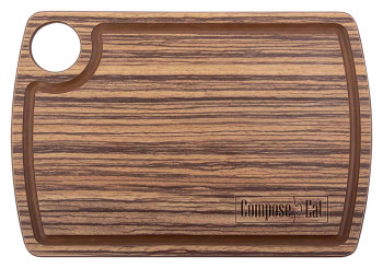Доска разделочная ComposeEat DRJ22150654KL6 22х15 см, зебрано натуральный