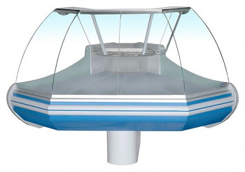 Витрина холодильная ENTECO MASTER НЕМИГА STANDART УН 90 ВС (выносной агрегат) угловая внешняя на опоре