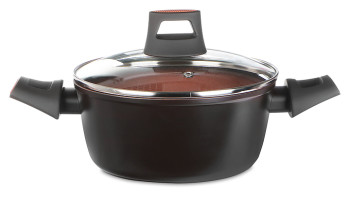 Кастрюля Kitchenstar A123FAK-0524B с крышкой 24 см