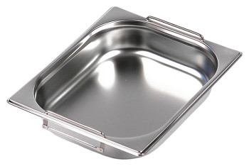 Гастроемкость Luxstahl 812-2 GN 1/2-65 (327х265х65) нерж., с ручками