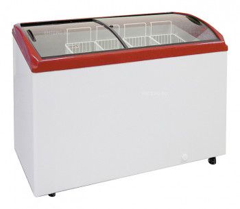 Ларь морозильный GRC CF300C красный