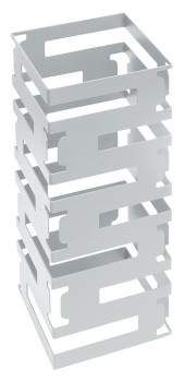 Подставка-куб фуршетная Luxstahl 150х150х355 мм серебро