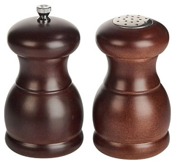 Набор для специй TAL 53/53ST мельница + солонка, 110х56х117 мм, дерево / металлический измельчитель, темное дерево