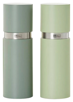 Набор мельниц для перца и соли Adhoc Textura MP450 темно-зеленый / светло-зеленый