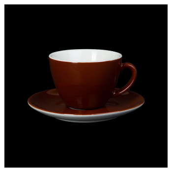 Чайная пара Corone Gusto 4613/4615 200 мл (фарфор) коричневая